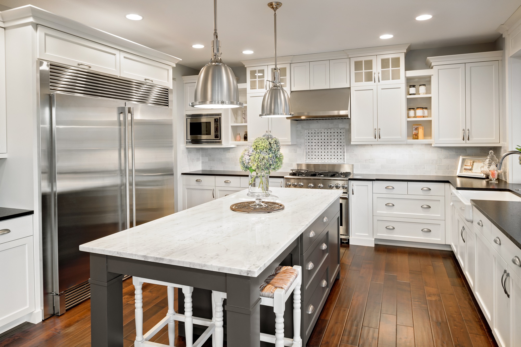 Kitchen interior in new luxury home