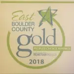 East Boulder County Gold Award 2018 for Around the Clog, trusted for hydro jetting