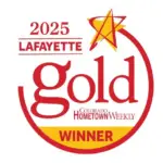 Lafayette Gold Winner 2025, Colorado Hometown Weekly, awarded to Around the Clog for hydro jetting and plumbing